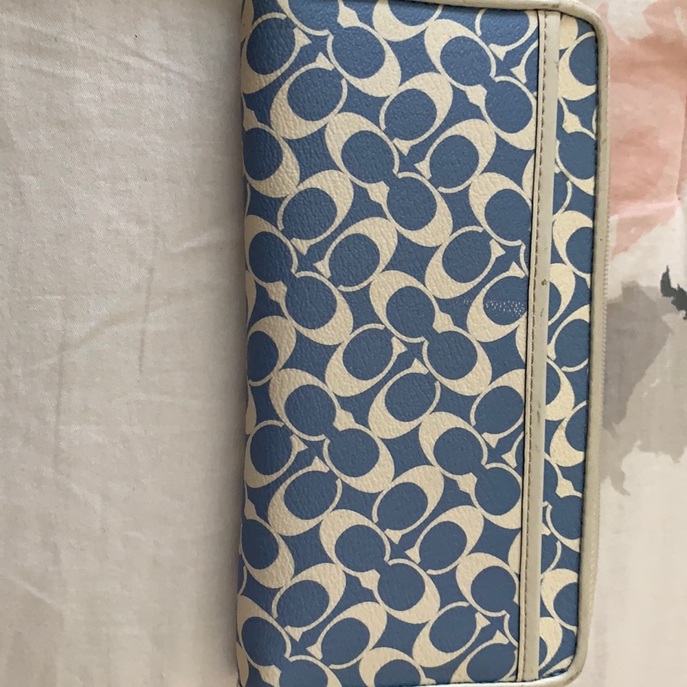 Coach wallet with wrist strap